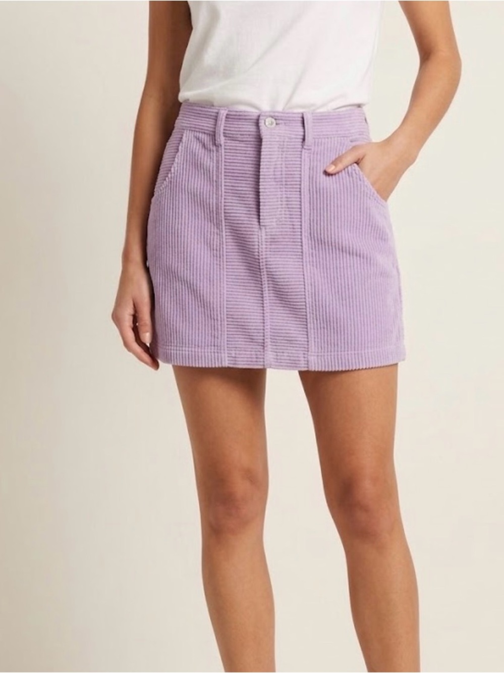 BDG by Urban Outfitters Y2K Retro Purple Cotton Corduroy Mini Skirt size large